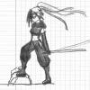 Ninja and sword