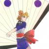 temari avec son &eacute;ventail 
