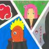 l'&eacute;quipe 7 en mode akatsuki 