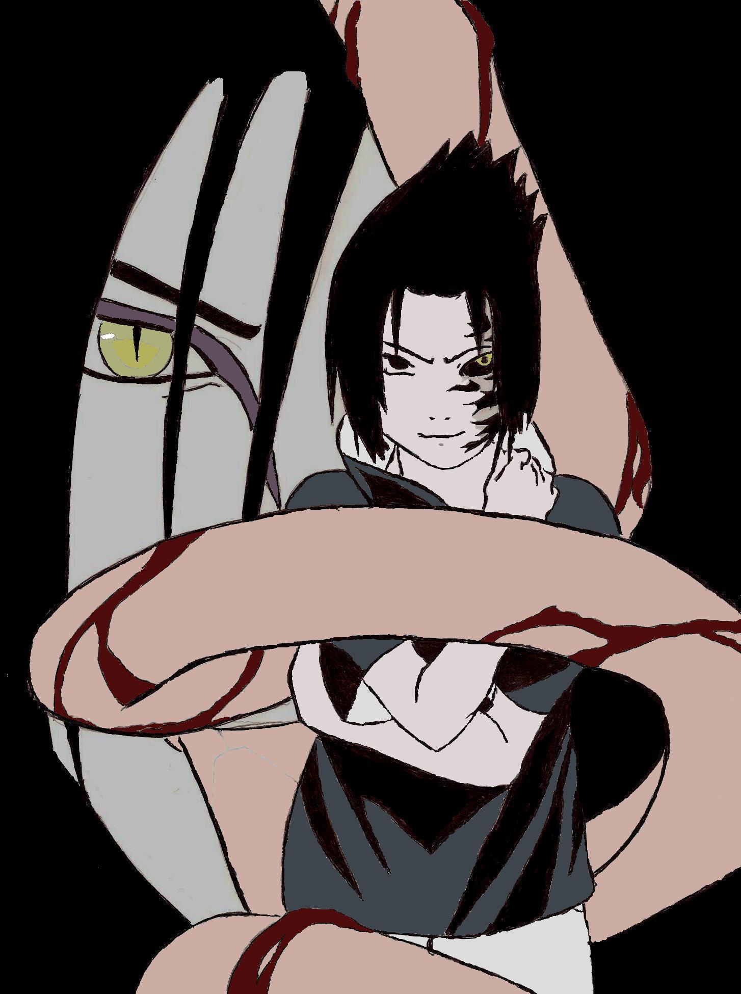 Fanart de Orochimaru, Uchiwa Sasuke par Orochimakriss Fanart de Orochimaru, Uchiwa Sasuke par Orochimakriss