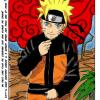 Naruto sur un fond de nuages