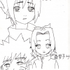 Sakura,Naruto et Sasuke enfant