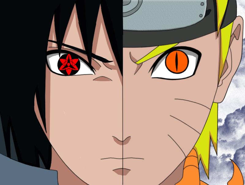 Fanart de Uchiwa Sasuke, Uzumaki Naruto par oromis-elda