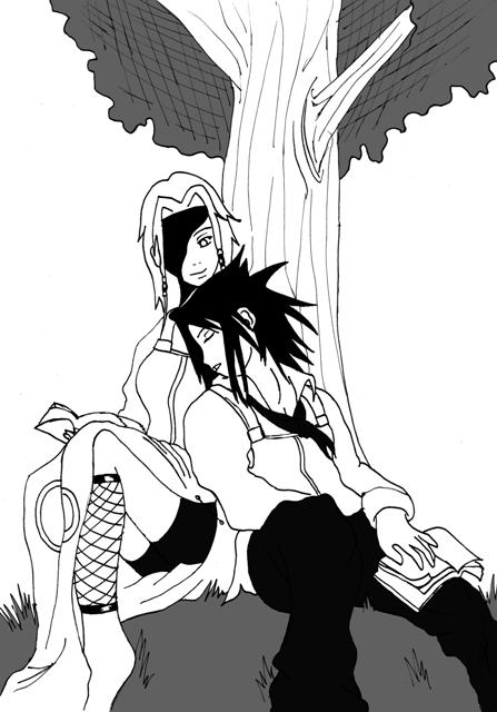 Fanart de Haruno Sakura, Uchiwa Sasuke par amel020991