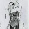 Sasuke de dos (dessin)