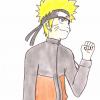 Naruto regadant  le ciel