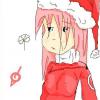 In the howling wind, with Sakura's flowers...