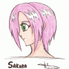 Sakura de profil