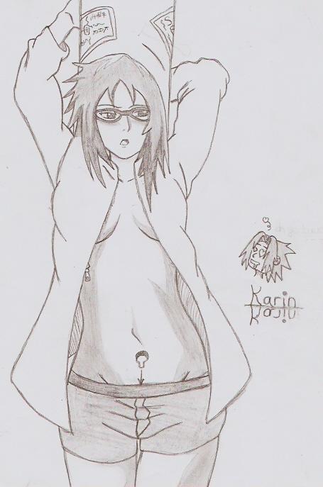 Fanart de Karin, Uchiwa Sasuke par Saya Miyazaki