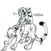 sakura and a tiger sakura and a tiger