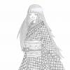 Hinata en kimono, 1er dessin