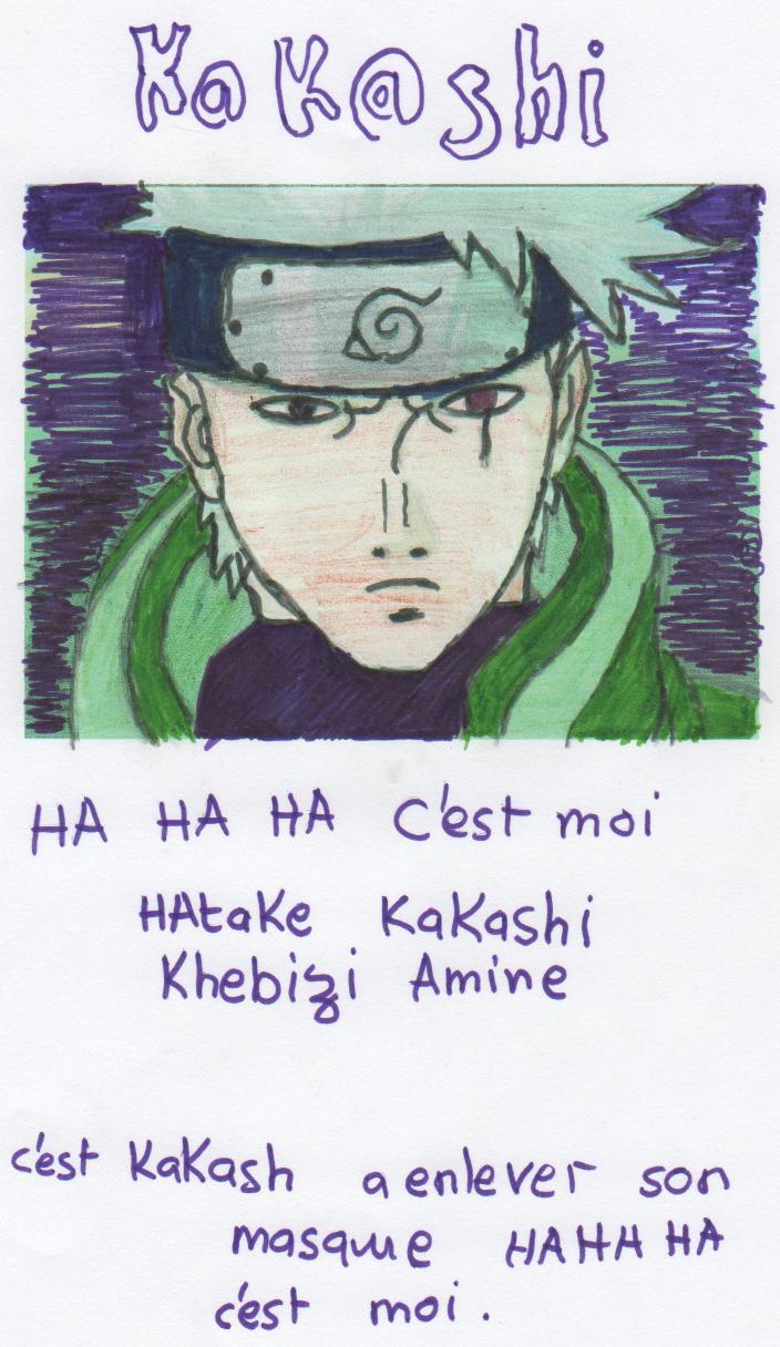 Fanart de Hatake Kakashi par Khebizi amine Fanart de Hatake Kakashi par Khebizi amine